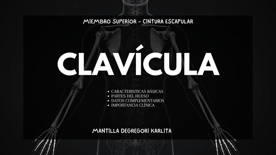 ANATOMIA- Clavicula