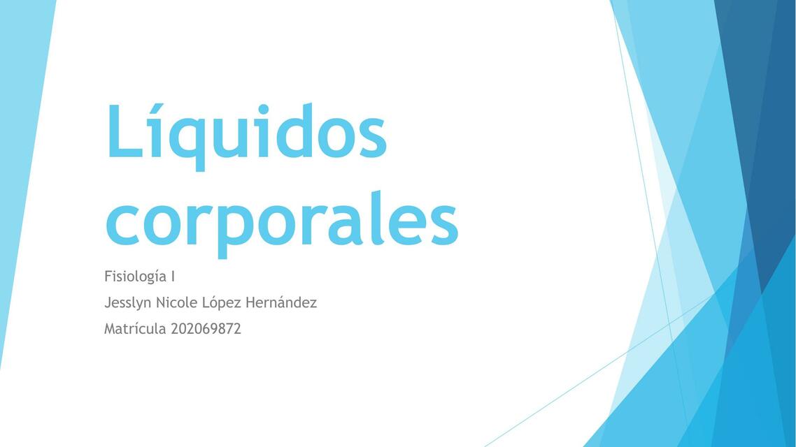 Líquidos corporales