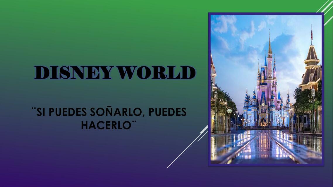 PROYECTO DISNEY WORLD