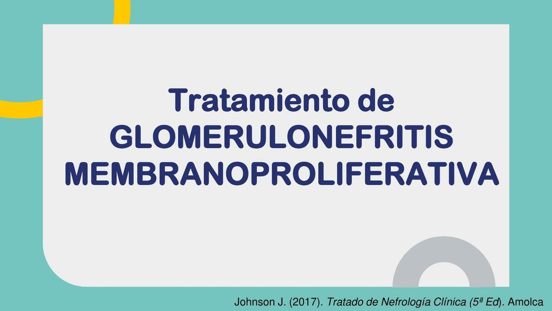 Glomerulonefritis Membranoproliferativa