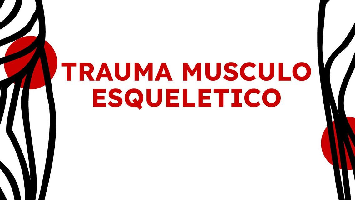 Trauma Músculo Esquelético