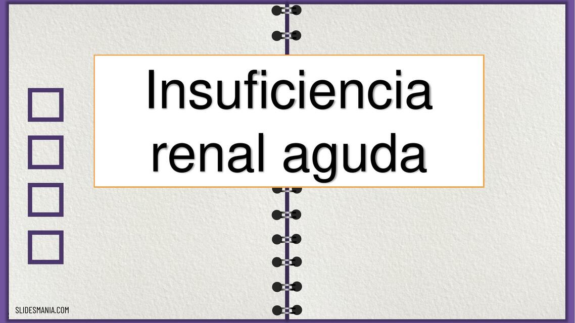 Insuficiencia Renal Aguda