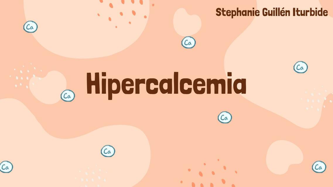 Hipercalcemia