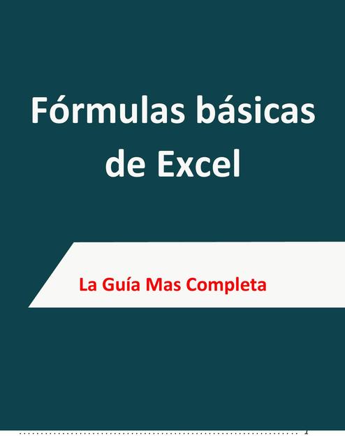 Formulas Básicas de Excel