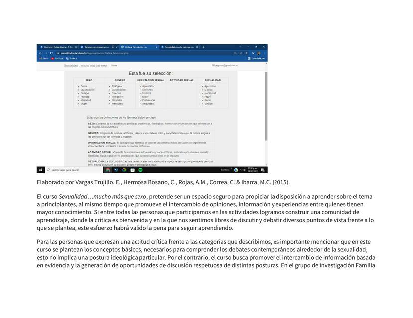 Curso de Sexualidad