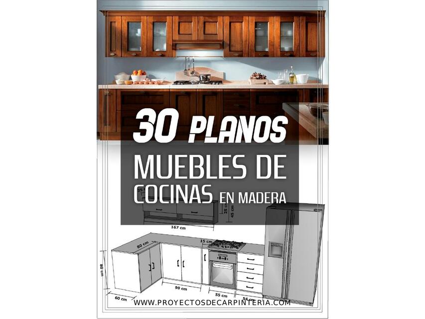 30 PLANOS para hacer Cocinas de Madera