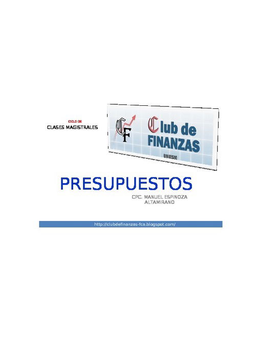 Lectura Sobre Presupuestos