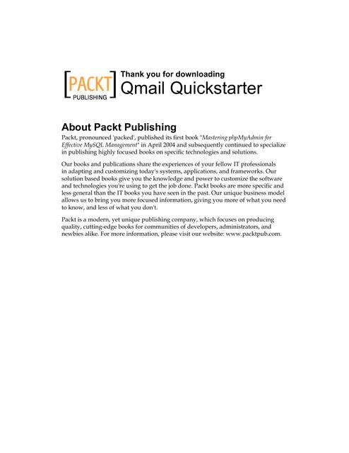 Qmail Quickstarter