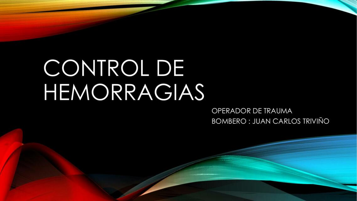 Control de Hemorragias 