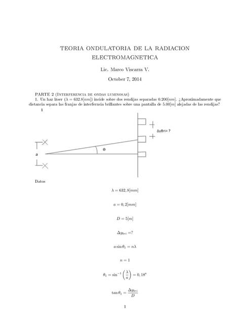 Teoria Ondulatoria de la Radiación