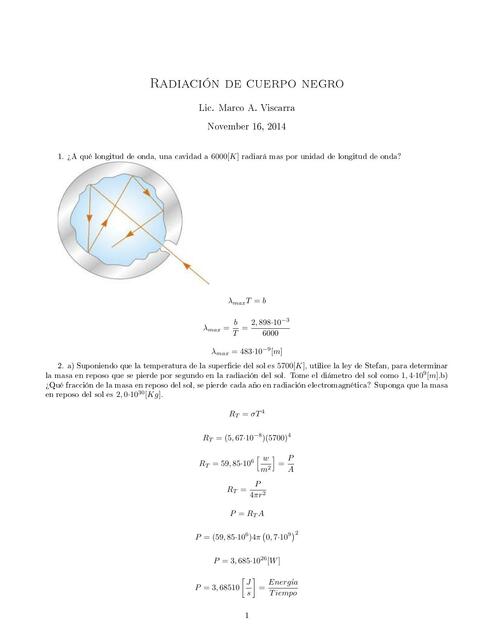 Radiación de cuerpo negro