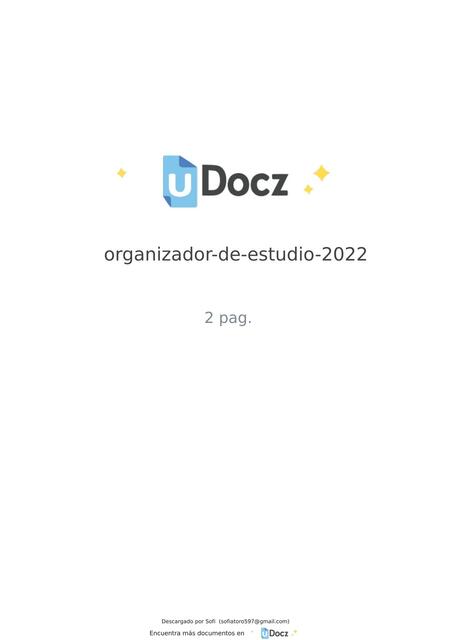 Organizador de Estudio