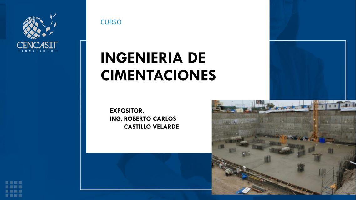 Ingenieria de cimentaciones