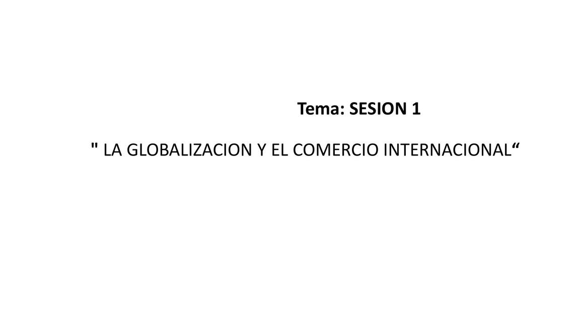 Comercio Internacional