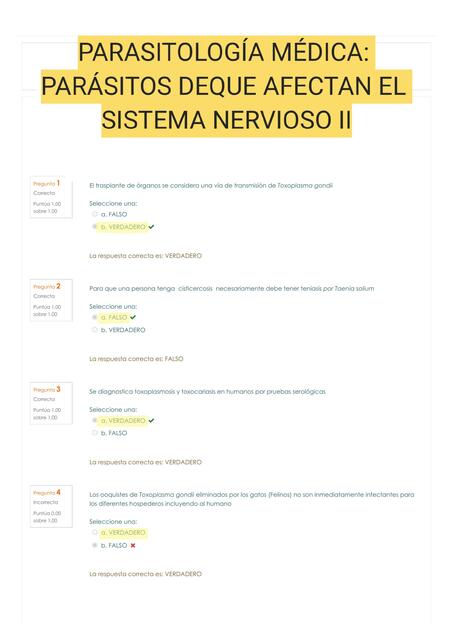 Cuestionario P4 Parásitos que afectan el Sistema N