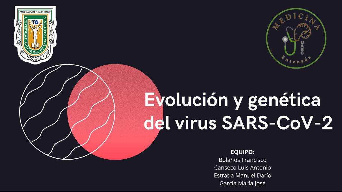 Evolución y genética del virus SARS CoV 2