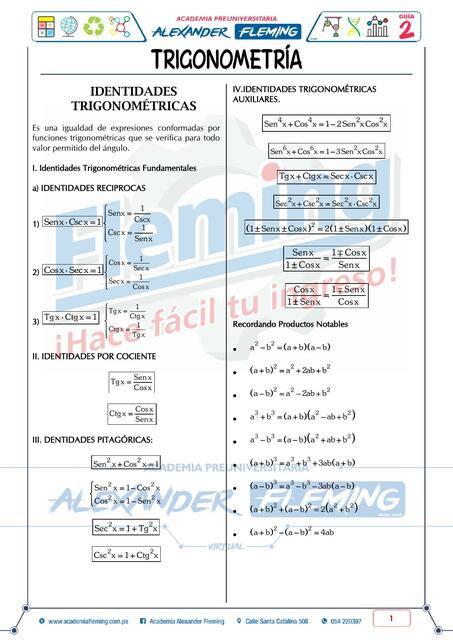 Guía de Trigonometría