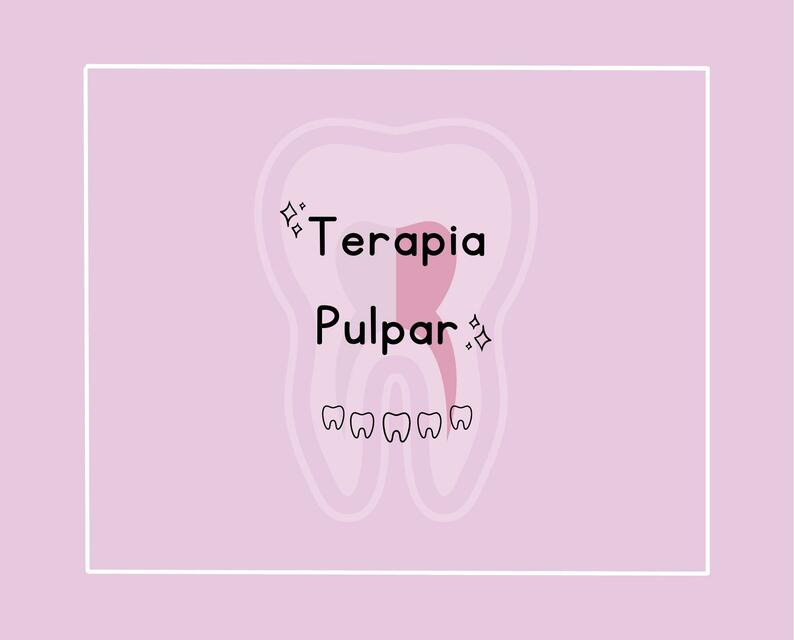 Terapia Pulpar 