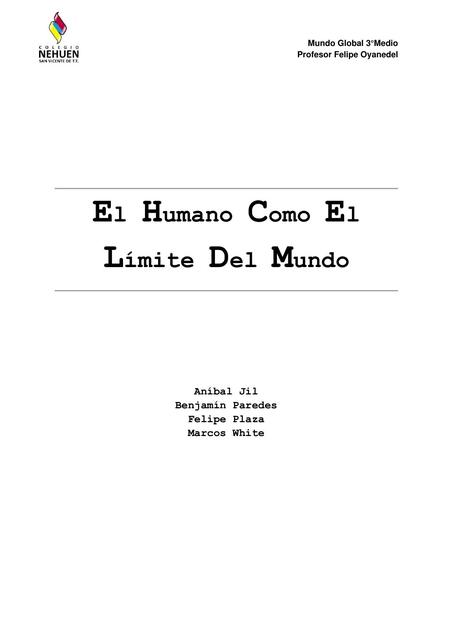 EL LIMITE DEL SER HUMANO visual data 8