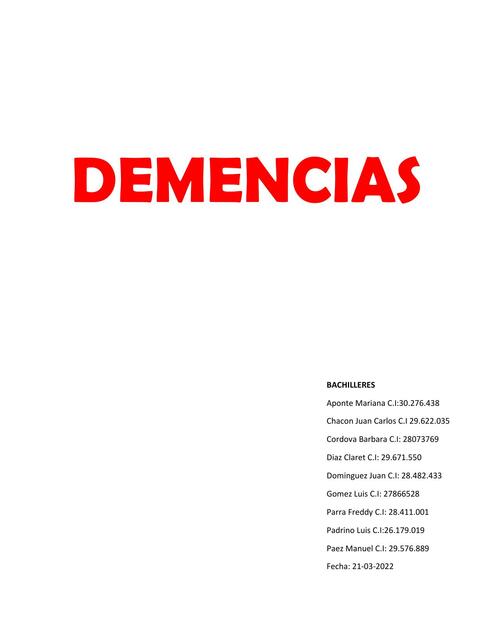 Demencias