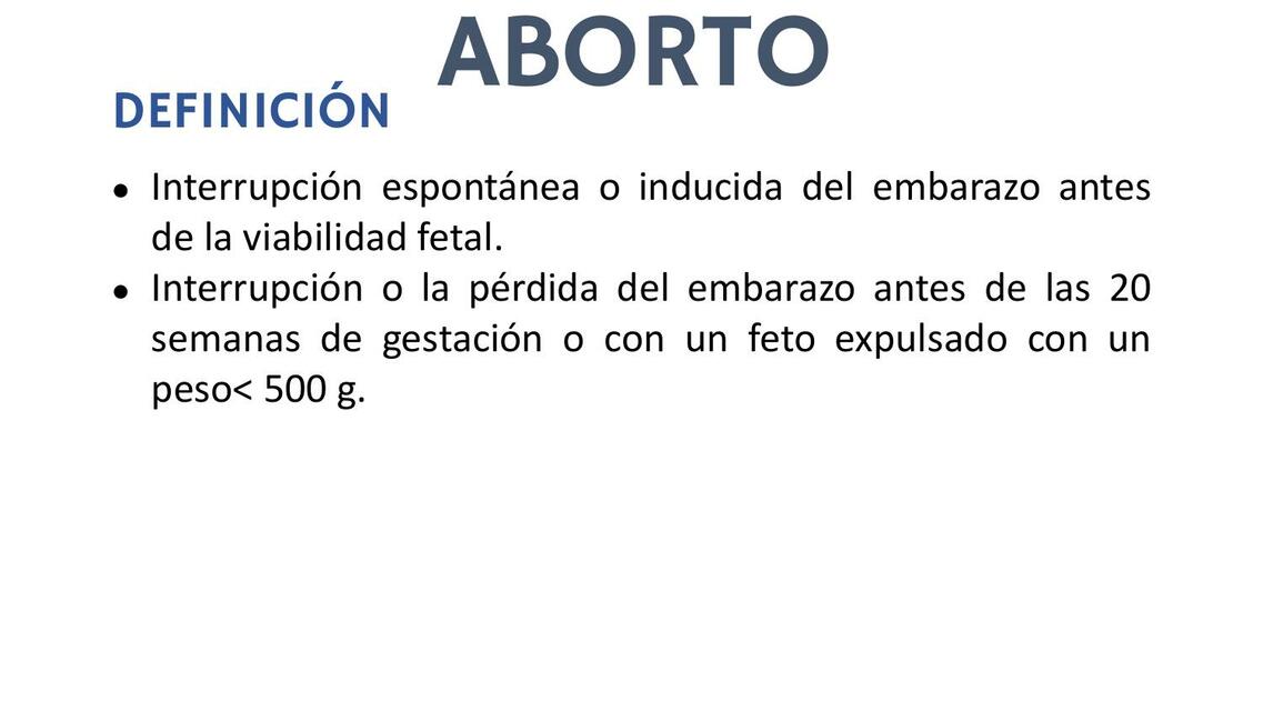 Aborto 