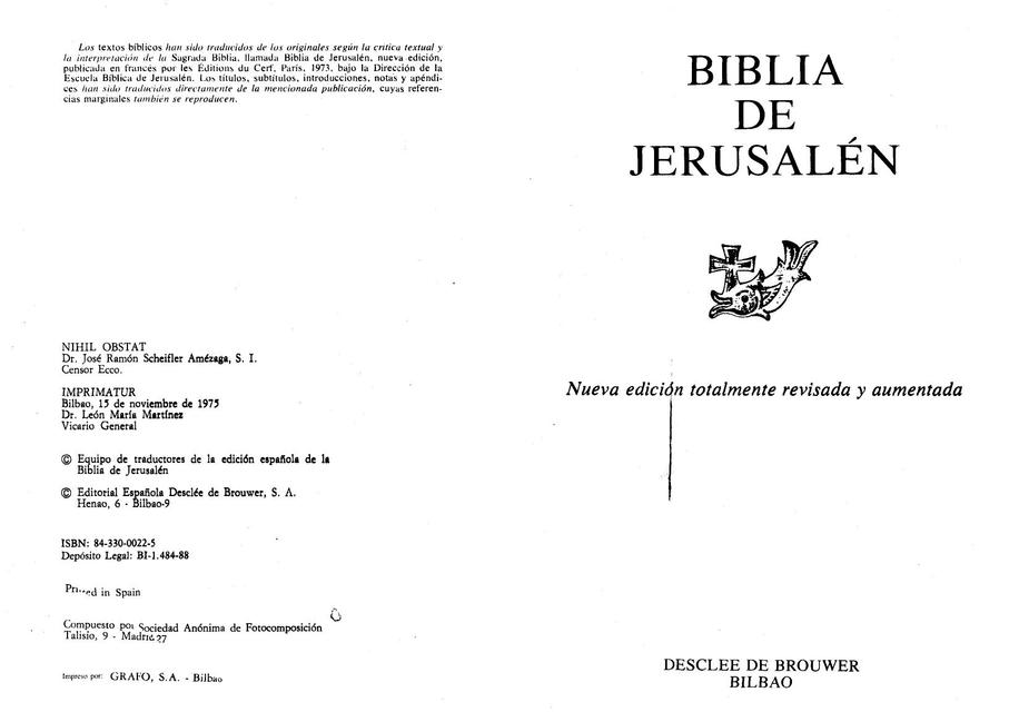 Biblia de Jerusalen