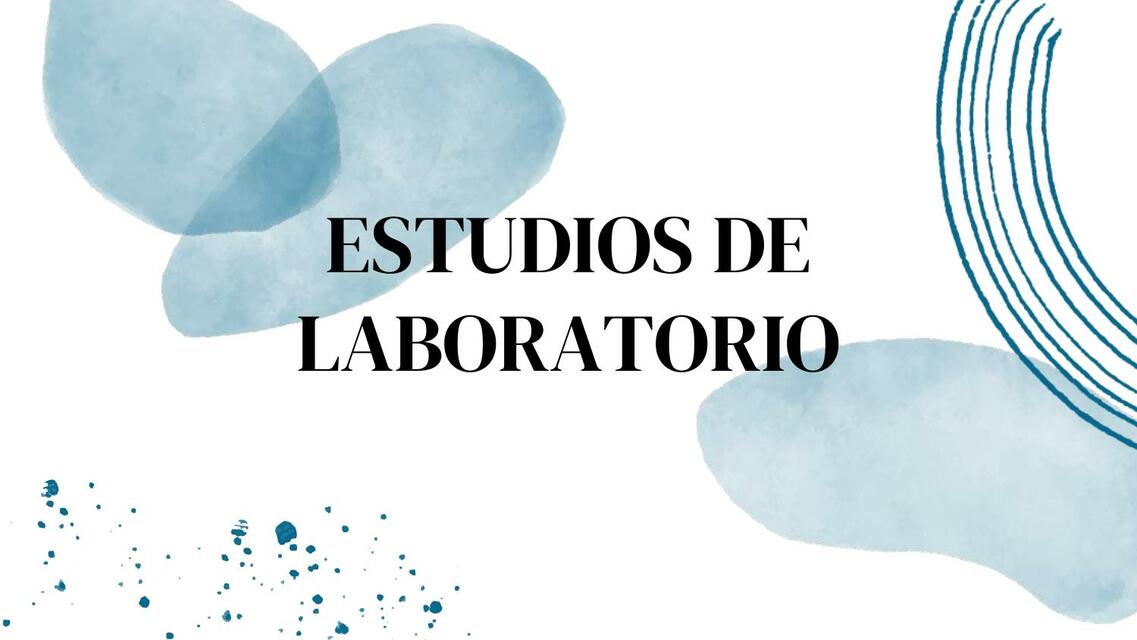 Estudios de Laboratorio