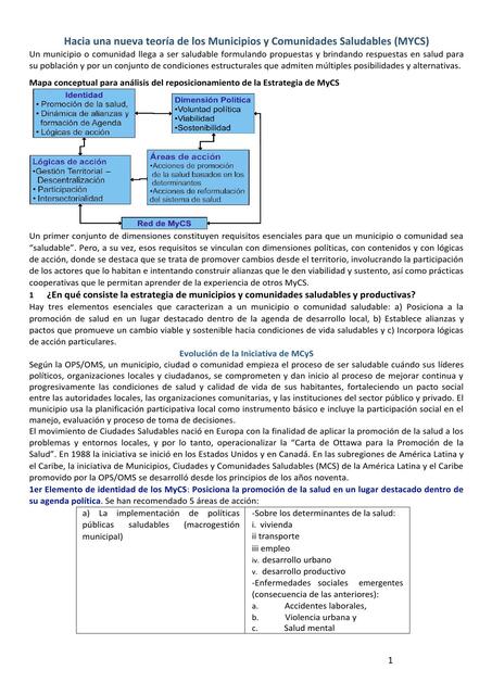 Salud Pública - Municipios Saludables OPS 