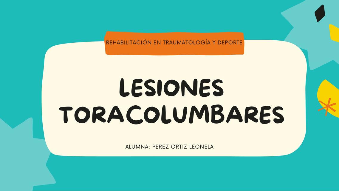 Lesiones Toracolumbares