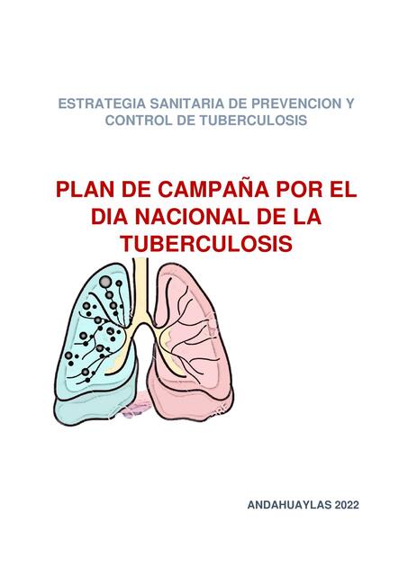 Plan de Campaña por el Día Nacional de la Tuberculosis 