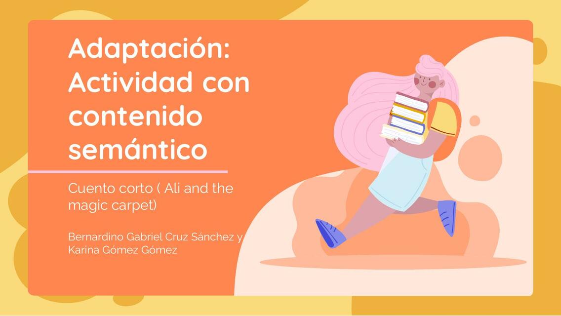 Adaptación: Actividad con contenido semántico