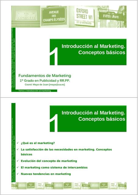 Introducción al Marketing