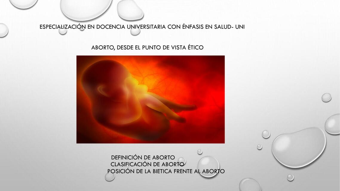 Aborto y Ética