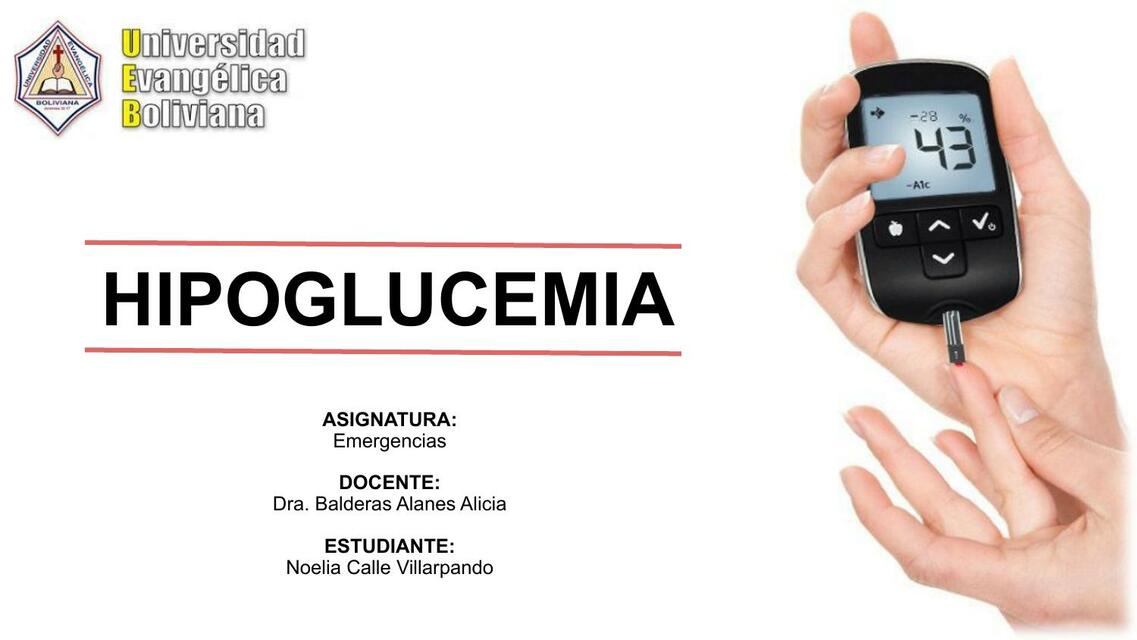 Hipoglucemia 