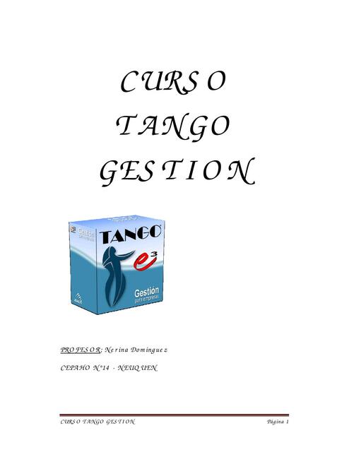 Cuadernillo Tango Gestión