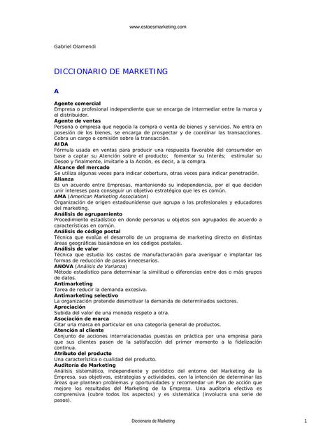 Diccionario de Marketing 