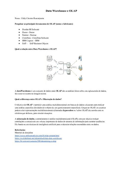 Datawarehouse Y Olap