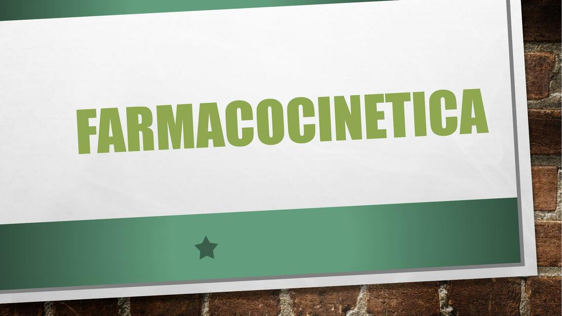 Farmacocinetica