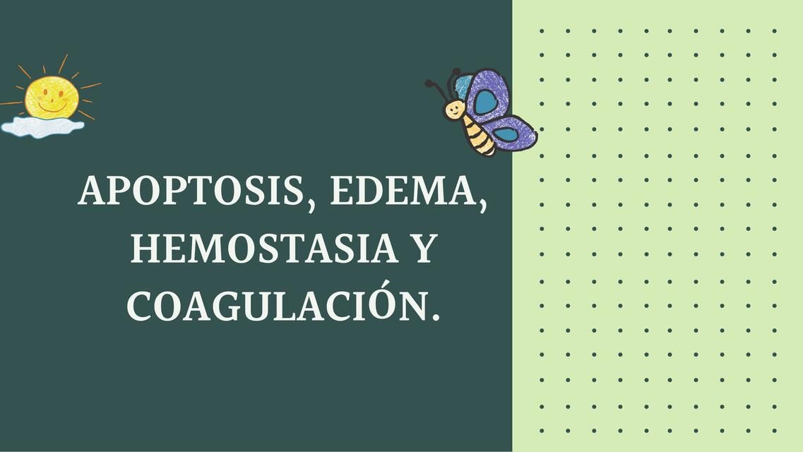 Apoptosis Edema Hemostasia y Coagulación