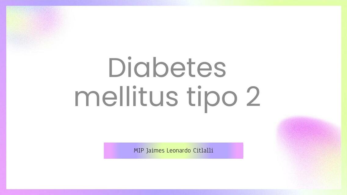 Diabetes Mellitus Tipo 2