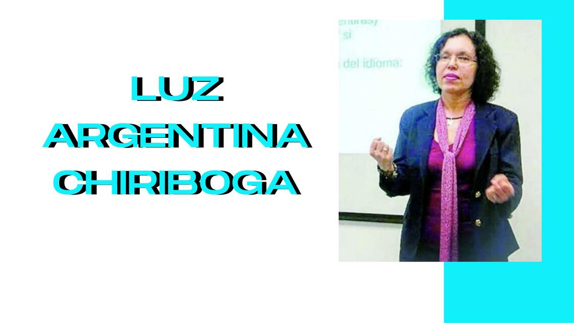 Luz Agentina Chiriboga