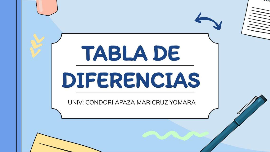 Tabla de Diferencias Tuberculosis