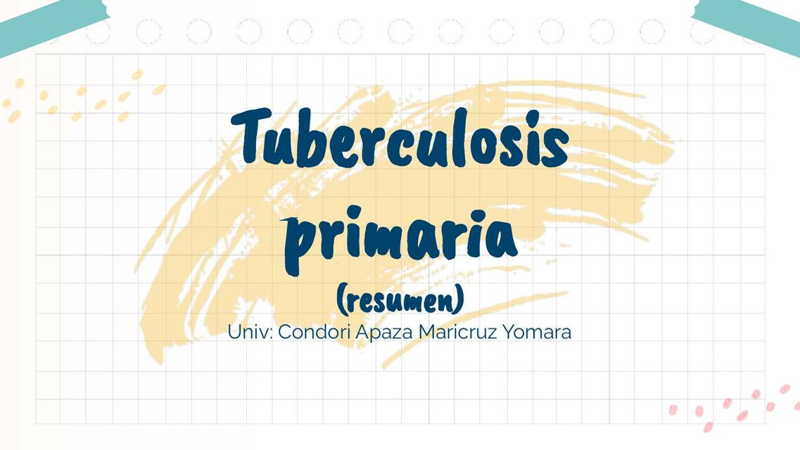 Tuberculosis Primaria