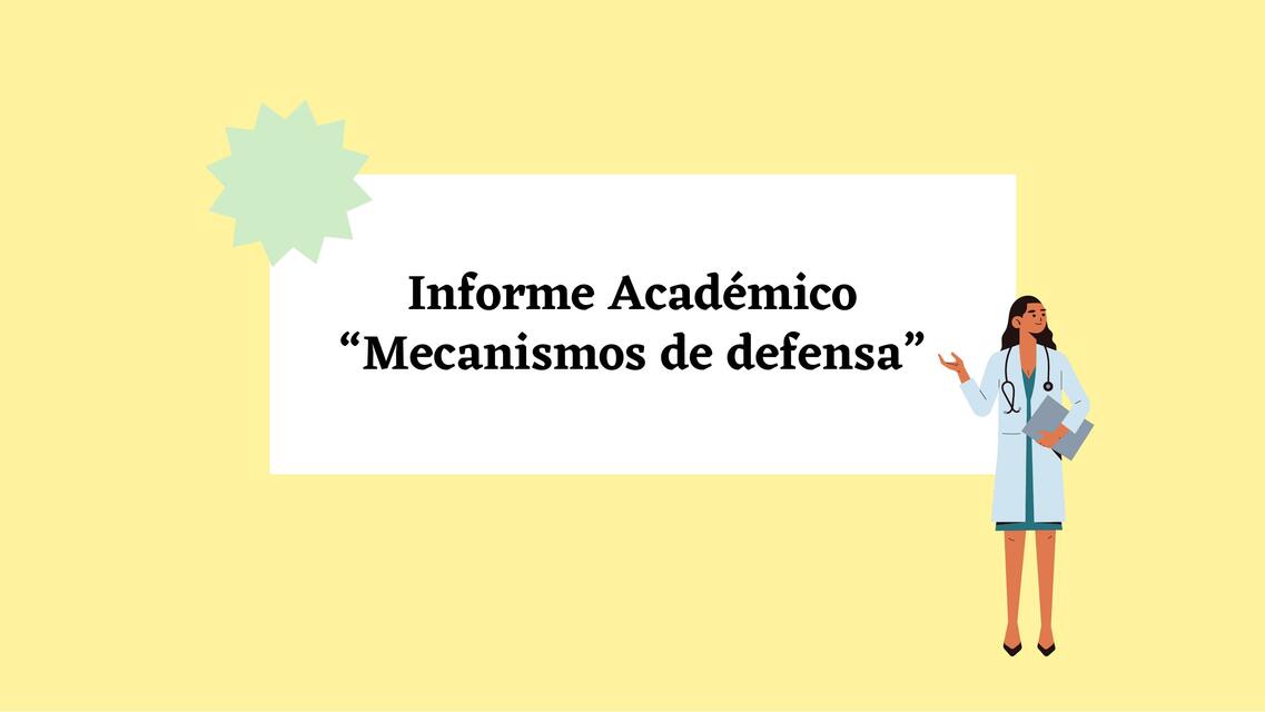 Mecanismos de Defensa