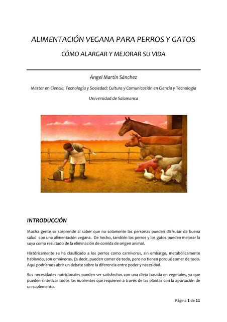 Alimentación Vegana para Perros y Gatos 