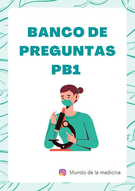 Banco de Preguntas de Procesos Biológicos 1