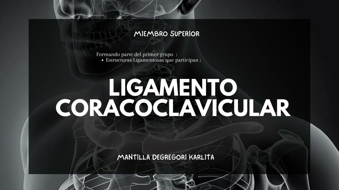 Ligamento Coracoclavicular 