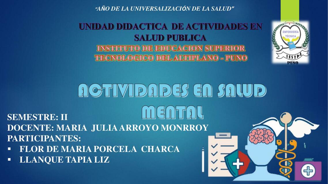 Actividades en Salud Mental 