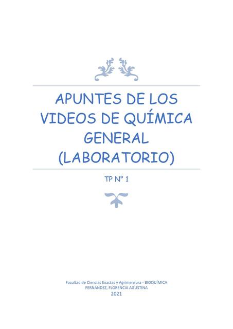 Apunte de los Videos de Química General 