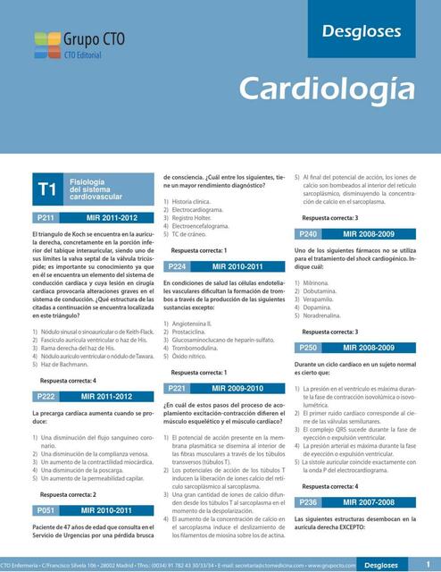 Examen de Cardiología